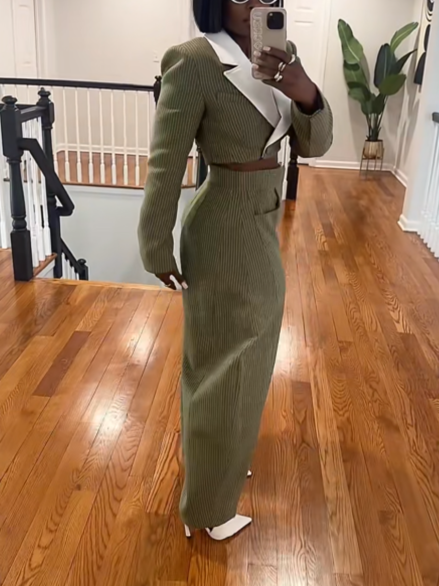 Pinstripe Suit