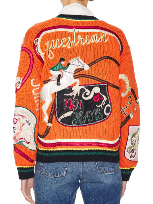 Printed Knit Cardigan