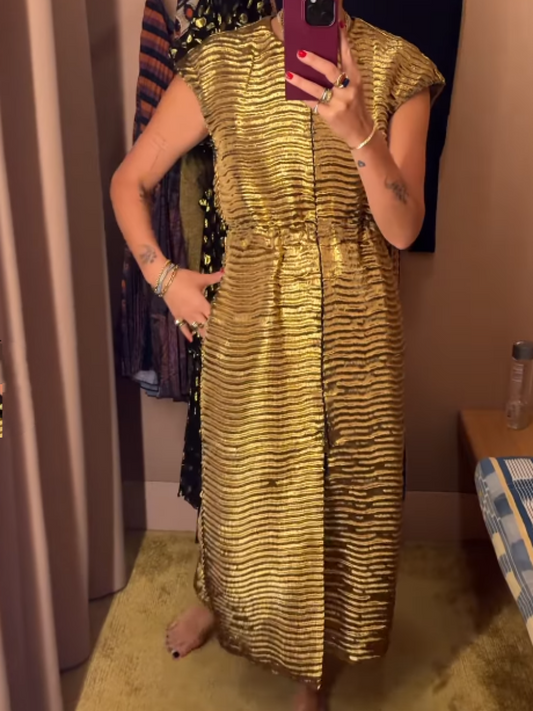 Golden Sleeveless Dress