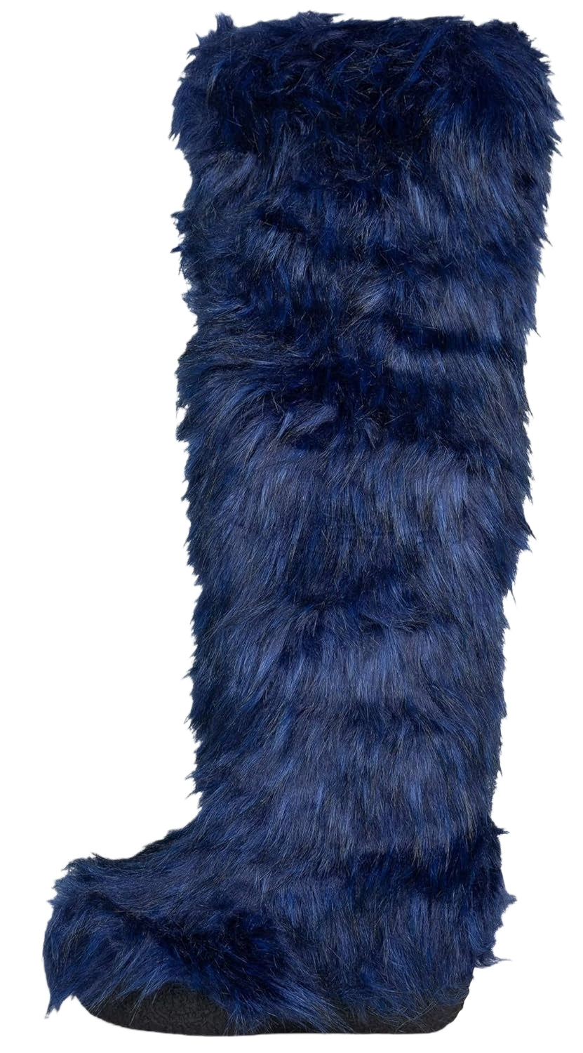 Fluffy Women's Platform Boots