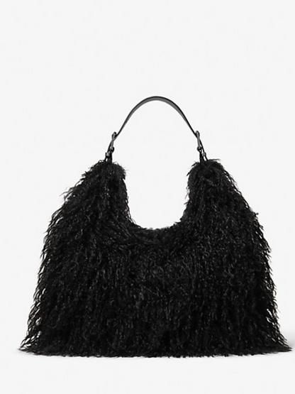 Large Capacity Faux Fur Shoulder Bag