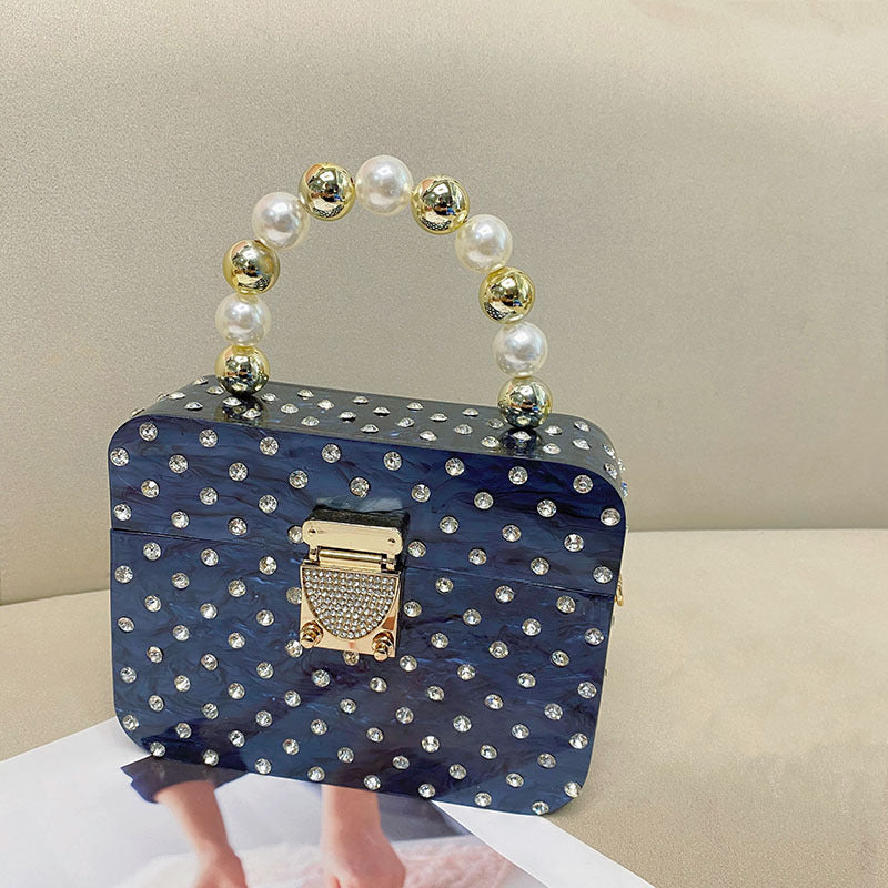 Diamond Beaded Acrylic Bag