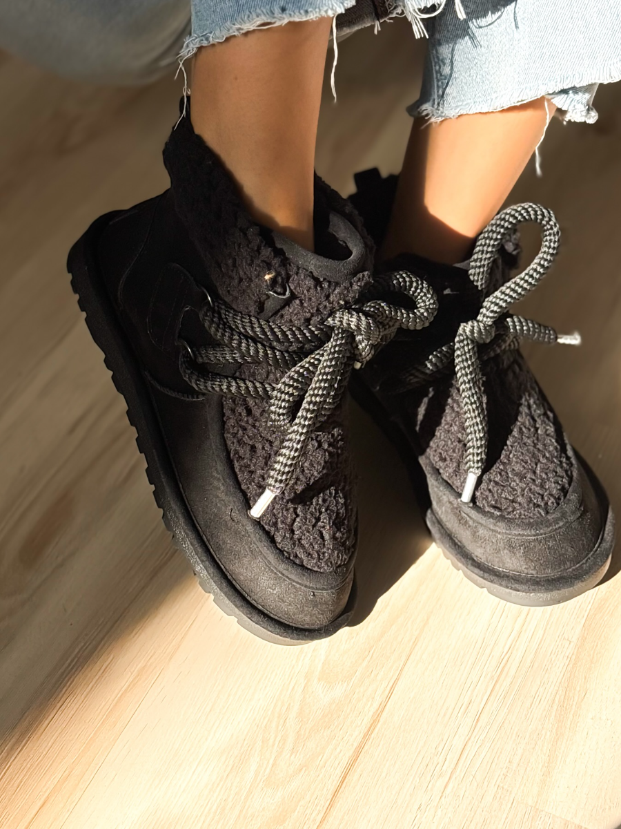 Thick-Rope Fleece Flats