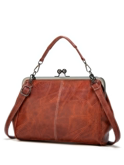 Women's Vintage Metal Lock Bag