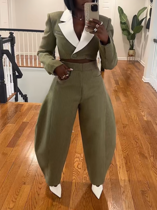 Pinstripe Suit