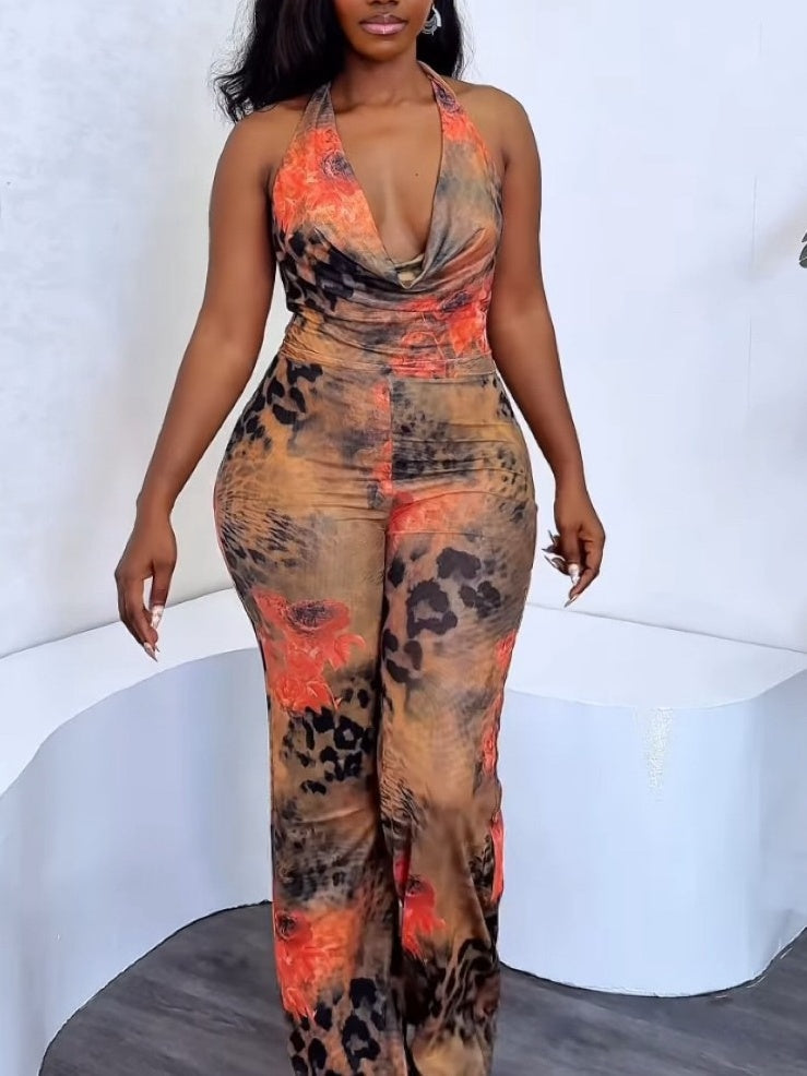 Double-layer Mesh Jumpsuit