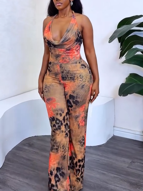 Double-layer Mesh Jumpsuit
