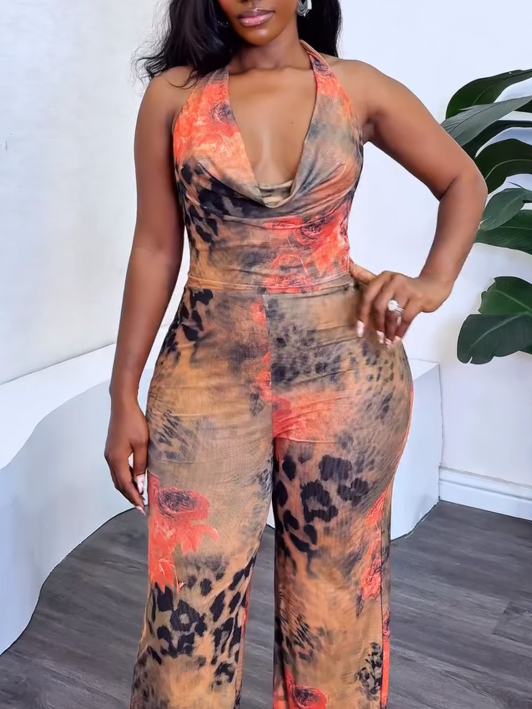 Double-layer Mesh Jumpsuit