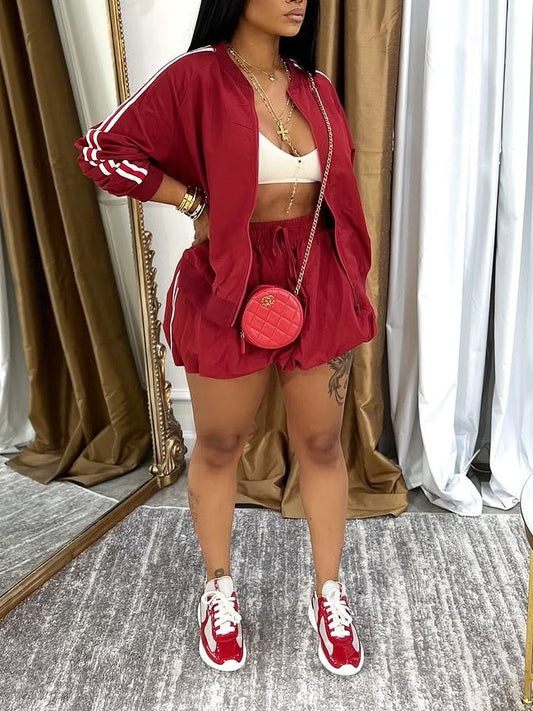 Red Sports Suit