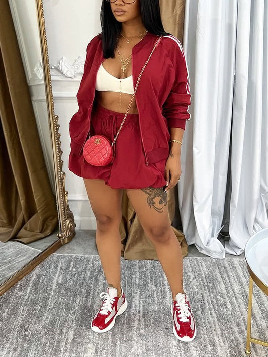 Red Sports Suit
