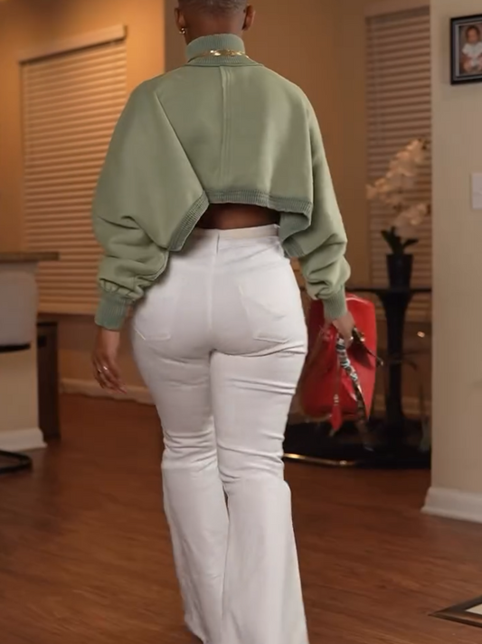 Green Cropped Top