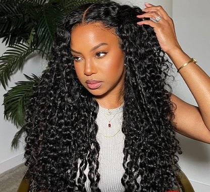 Water Wave Wear Go Wigs 7x5 HD Lace Glueless Lace Closure Wigs