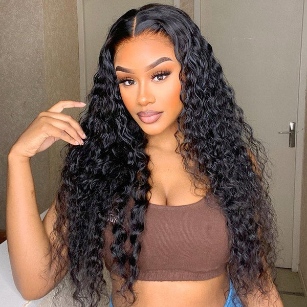Water Wave Wear Go Wigs 7x5 HD Lace Glueless Lace Closure Wigs