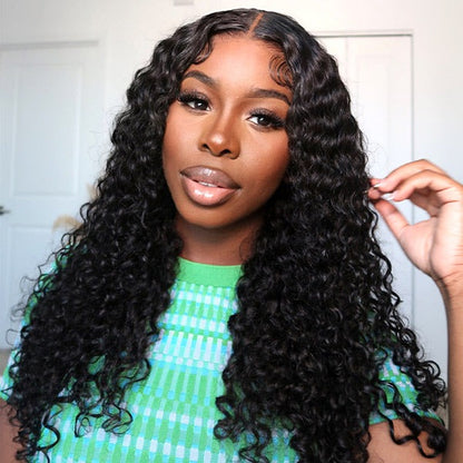 Water Wave Wear Go Wigs 7x5 HD Lace Glueless Lace Closure Wigs