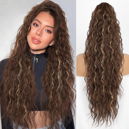 Claw Clip Long Wavy Ponytail Extension 30" Fluffy Natural Looking Synthetic Hairpiece