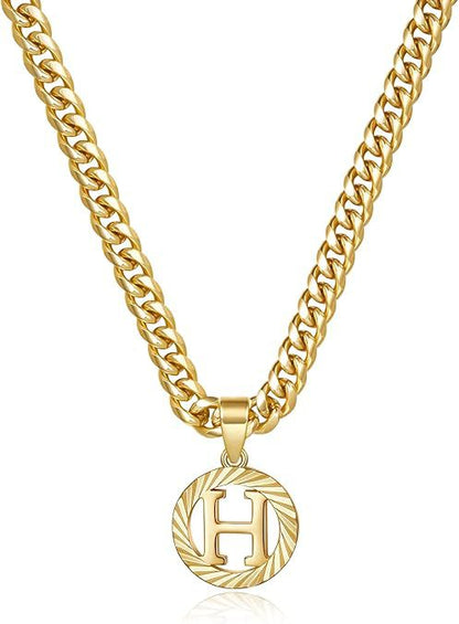 Gorgeous Gold Diamond Cut Letter Necklace