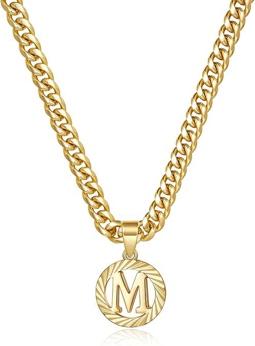 Gorgeous Gold Diamond Cut Letter Necklace