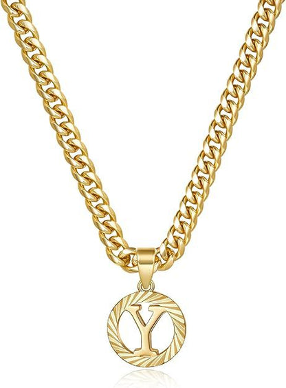 Gorgeous Gold Diamond Cut Letter Necklace