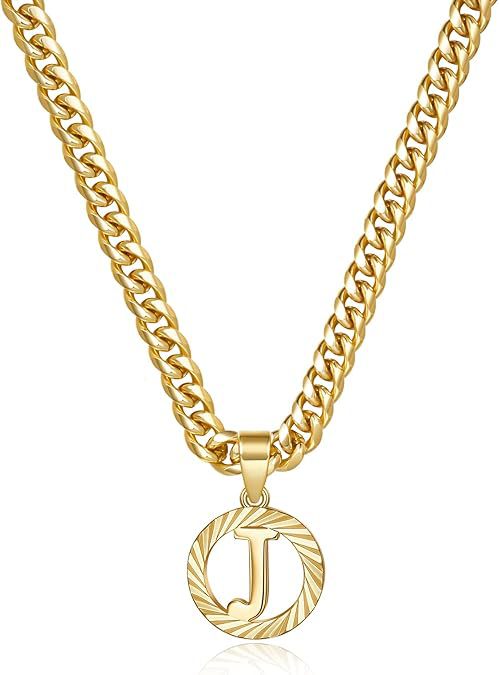 Gorgeous Gold Diamond Cut Letter Necklace
