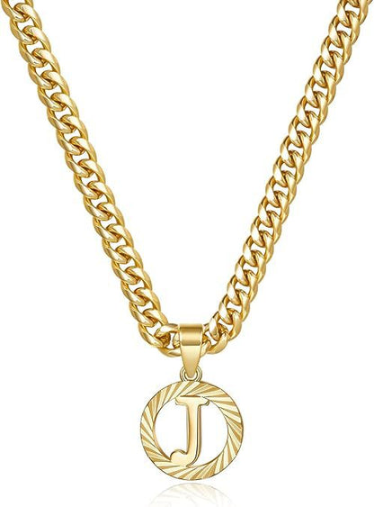 Gorgeous Gold Diamond Cut Letter Necklace