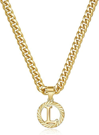 Gorgeous Gold Diamond Cut Letter Necklace