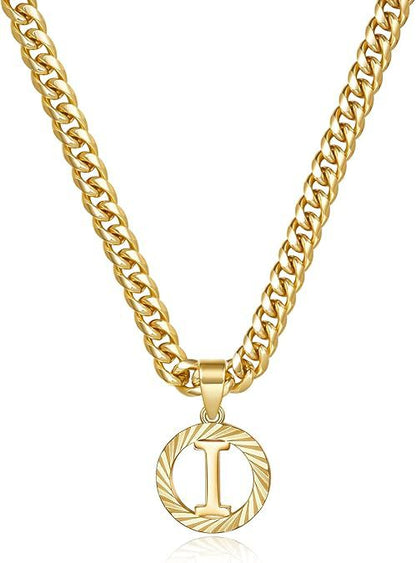 Gorgeous Gold Diamond Cut Letter Necklace