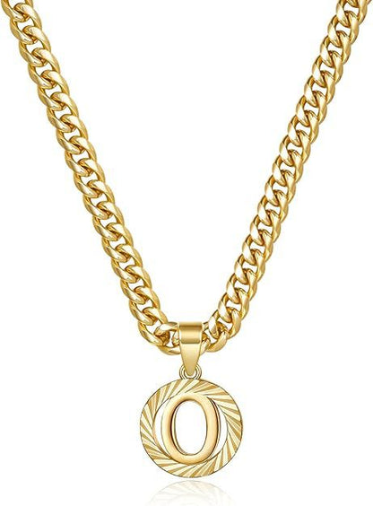 Gorgeous Gold Diamond Cut Letter Necklace