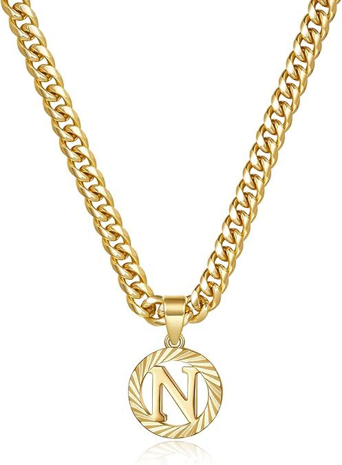 Gorgeous Gold Diamond Cut Letter Necklace