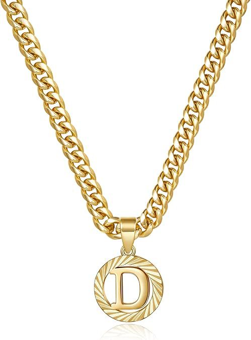 Gorgeous Gold Diamond Cut Letter Necklace