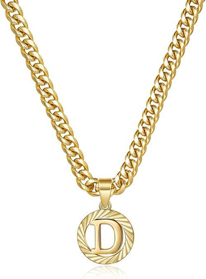 Gorgeous Gold Diamond Cut Letter Necklace