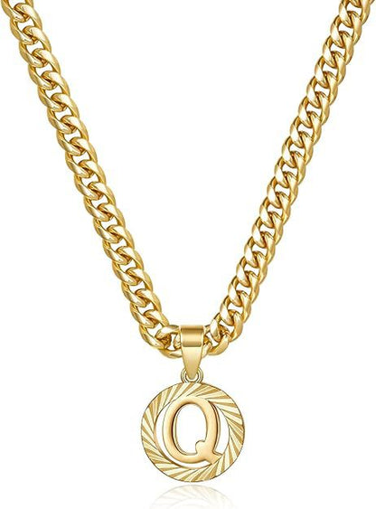 Gorgeous Gold Diamond Cut Letter Necklace
