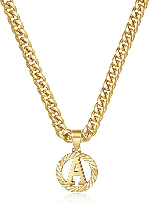 Gorgeous Gold Diamond Cut Letter Necklace