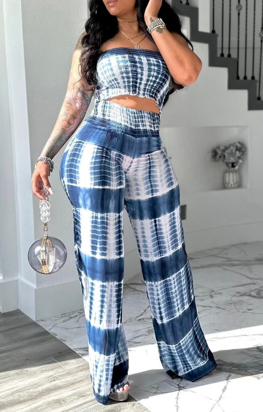 Tie-dye Two-piece Set