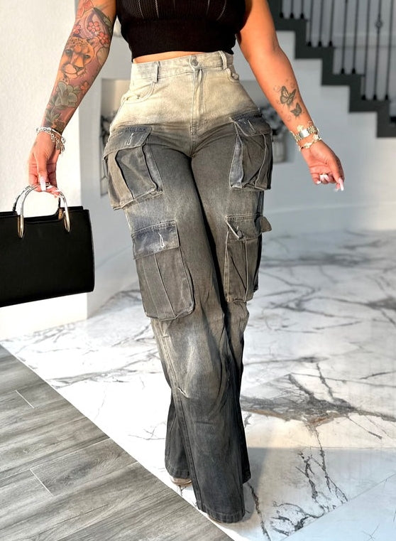 Multi-pocket Gradient Jeans