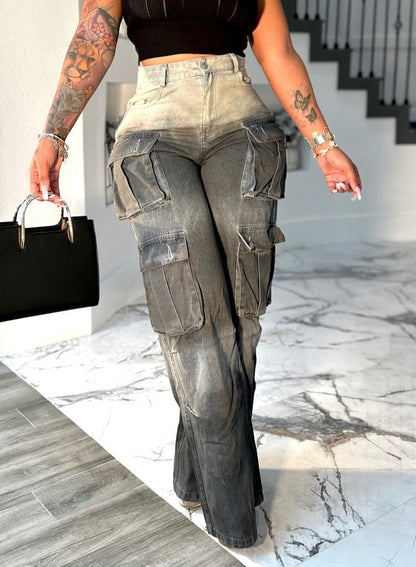 Multi-pocket Gradient Jeans