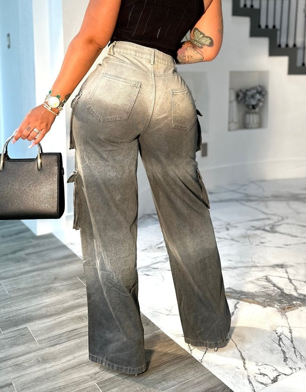 Multi-pocket Gradient Jeans