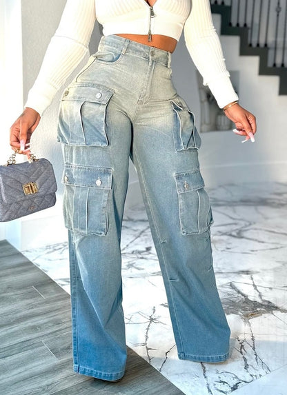Multi-pocket Gradient Jeans