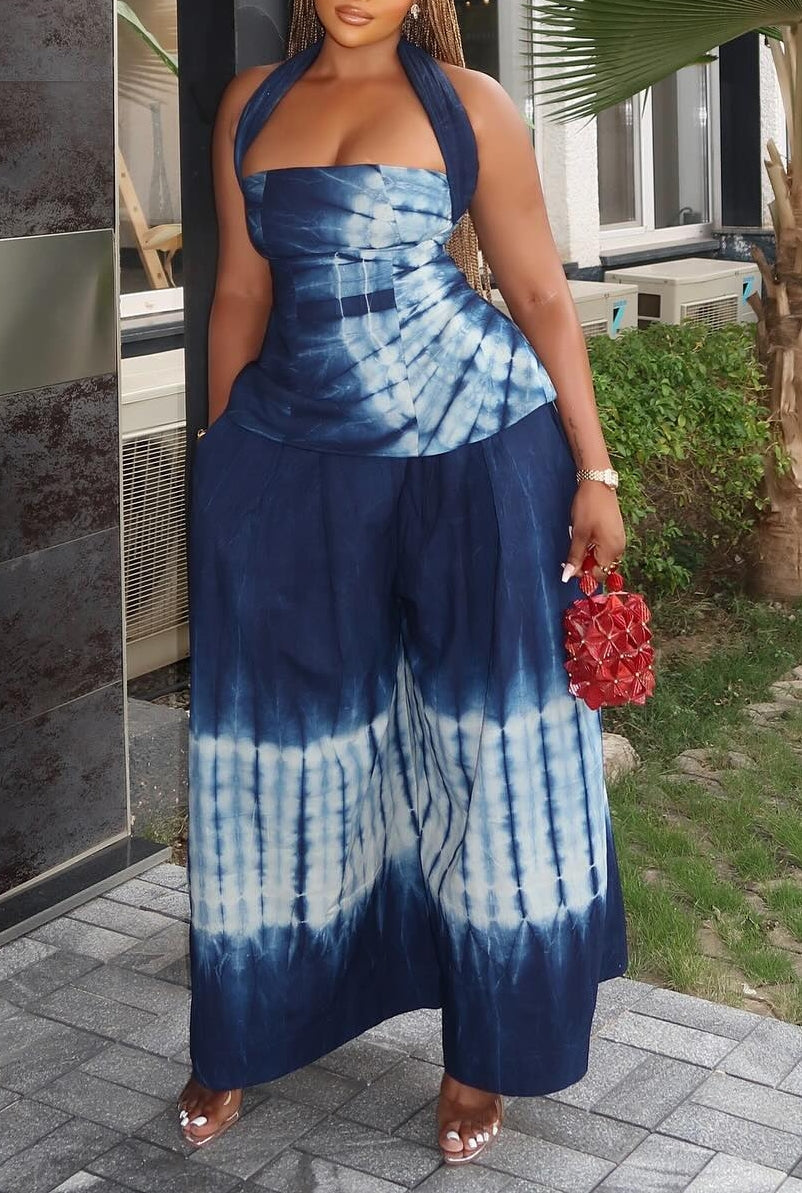 Tie-dye Halterneck 2pcs