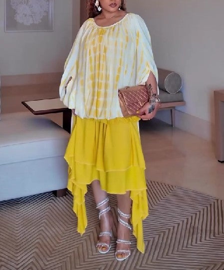 Flowy Loose Chiffon Cover-Up Dress