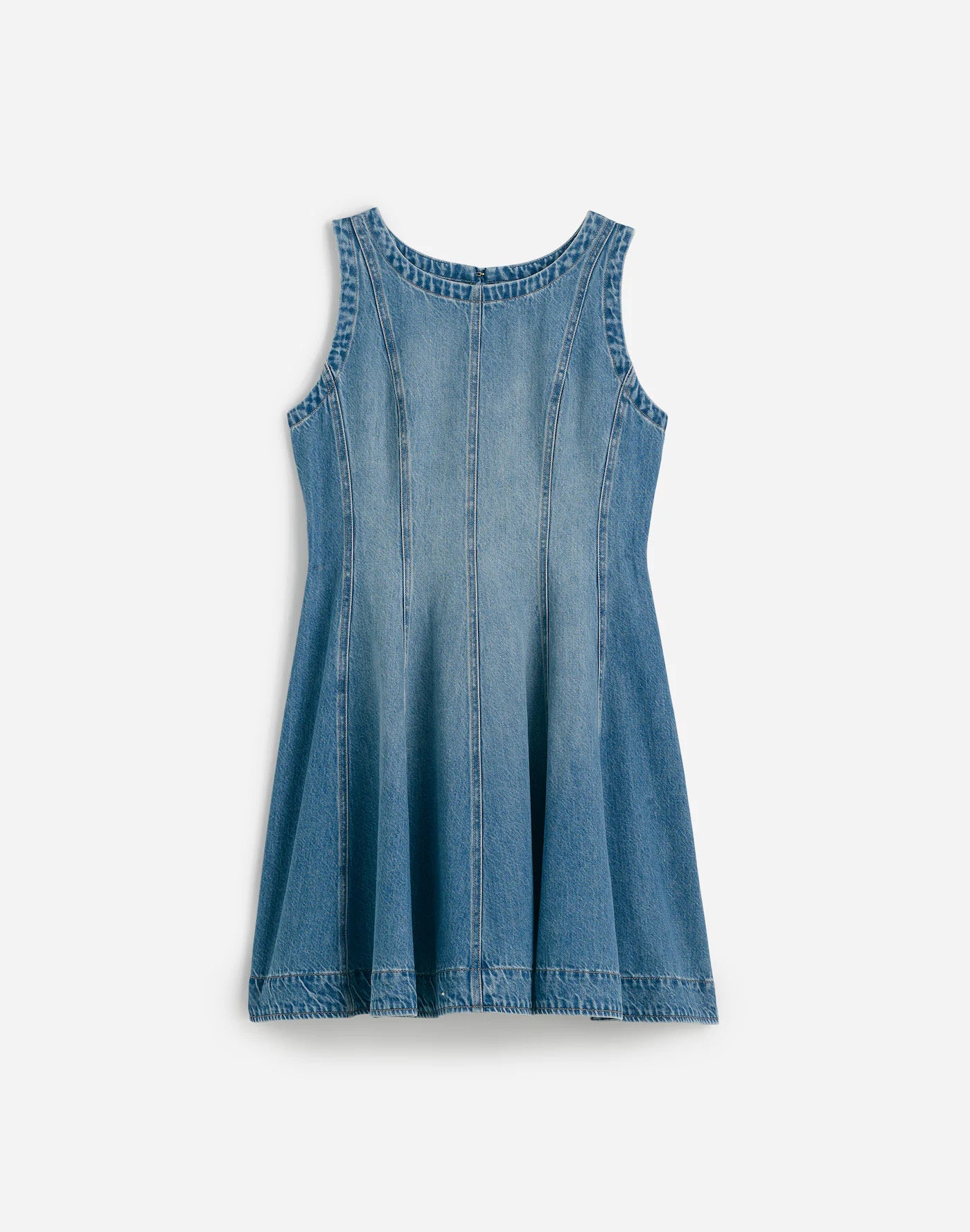 Airy Denim Circle Mini Dress