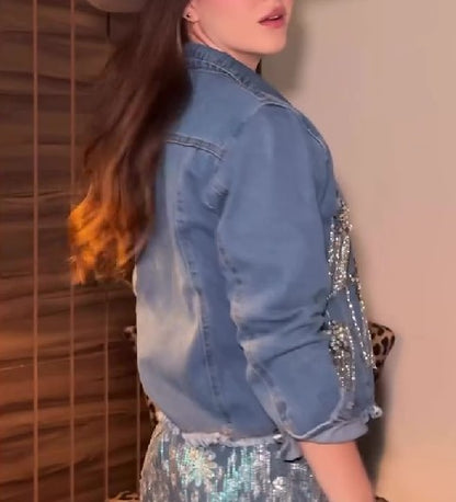 Fringed Star Denim Jacket