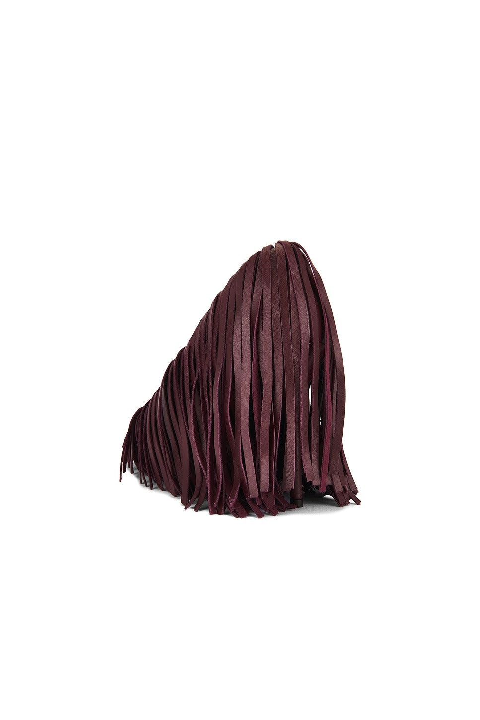 Burgundy Fringe Heel