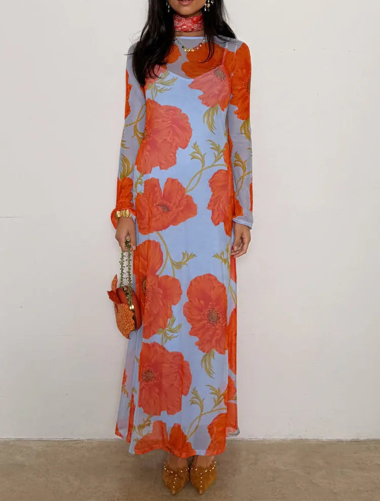 Poppy Aria Mesh Dress