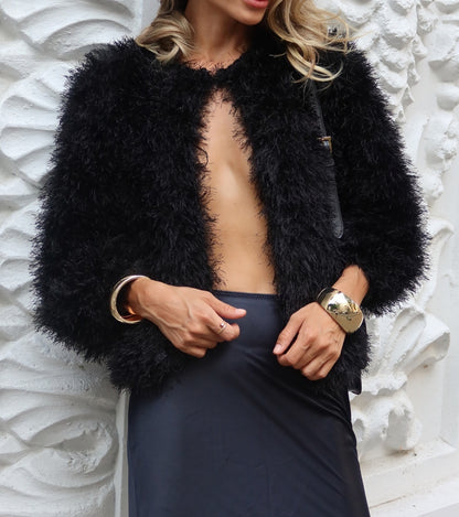 Plush Knitted Jacket
