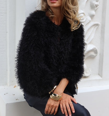 Plush Knitted Jacket