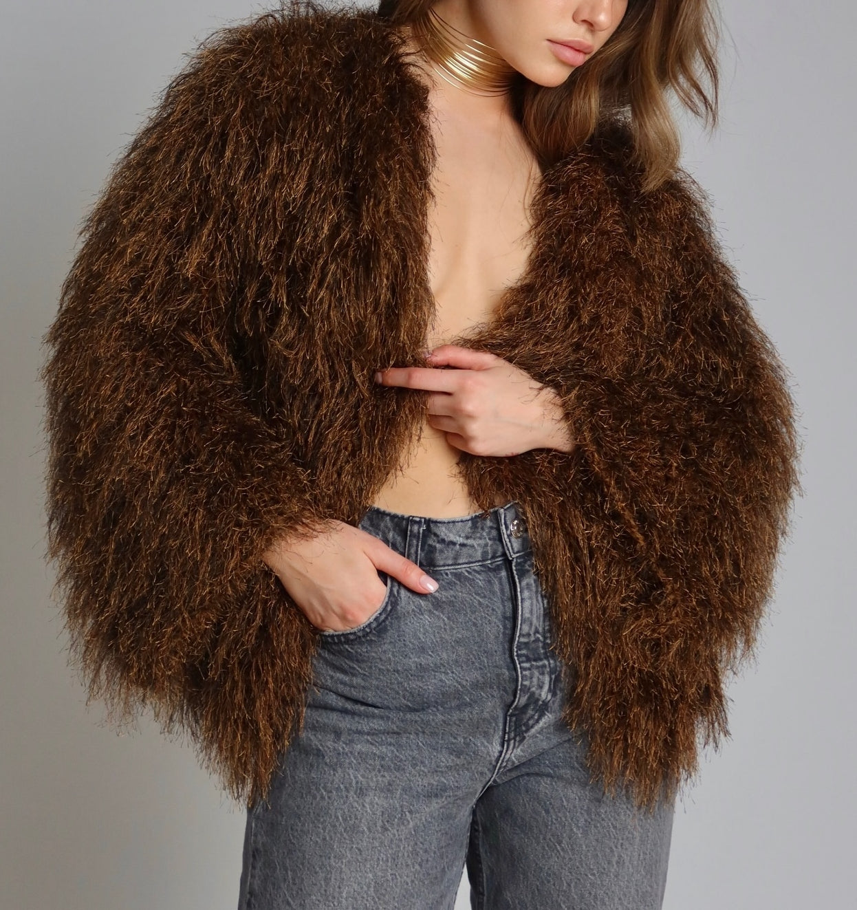Plush Knitted Jacket