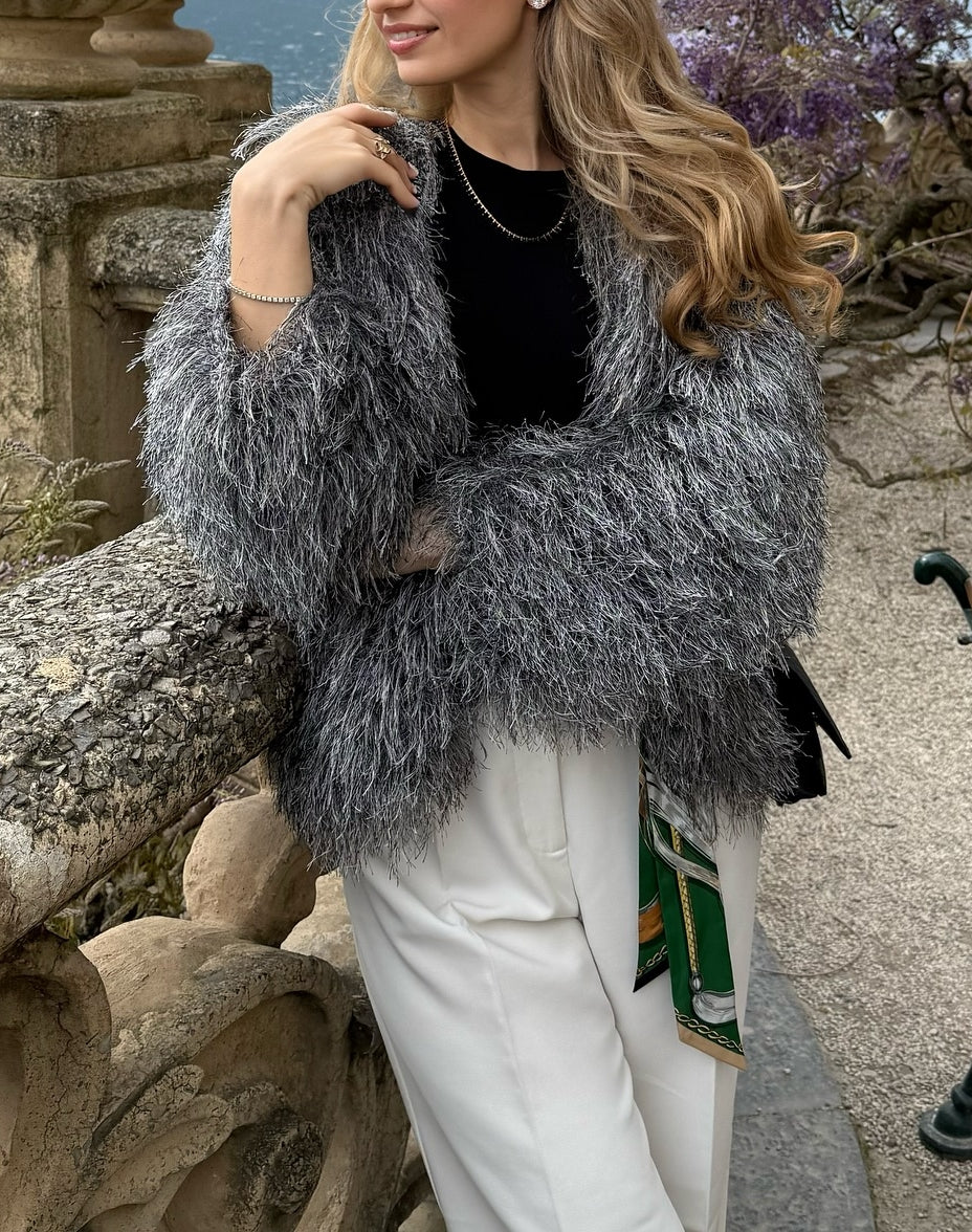 Plush Knitted Jacket