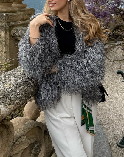 Plush Knitted Jacket