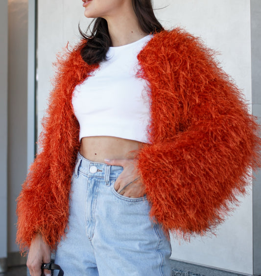 Plush Knitted Jacket