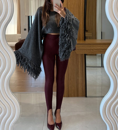 Tassel Sleeve Sweater